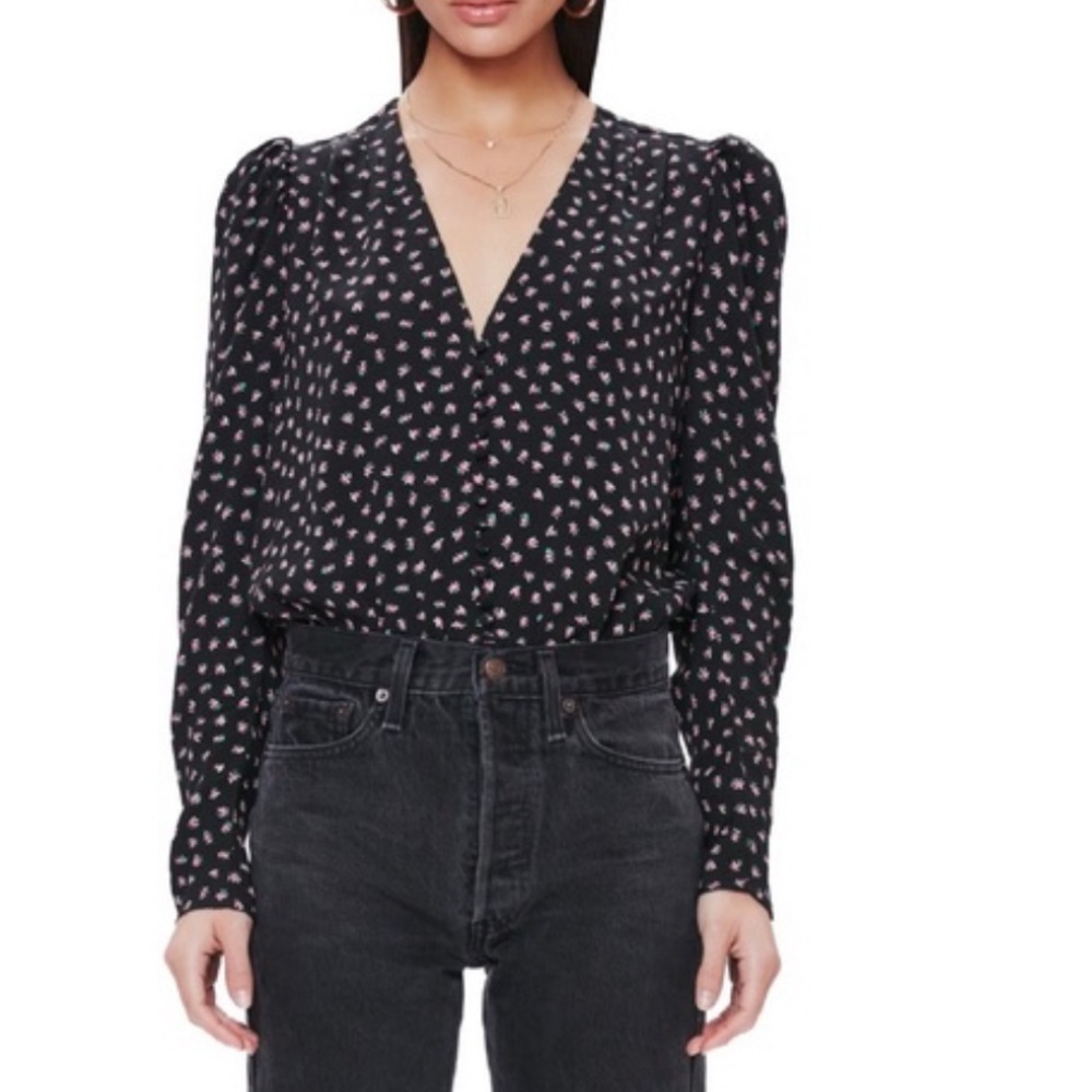 AFRM black floral print bodysuit